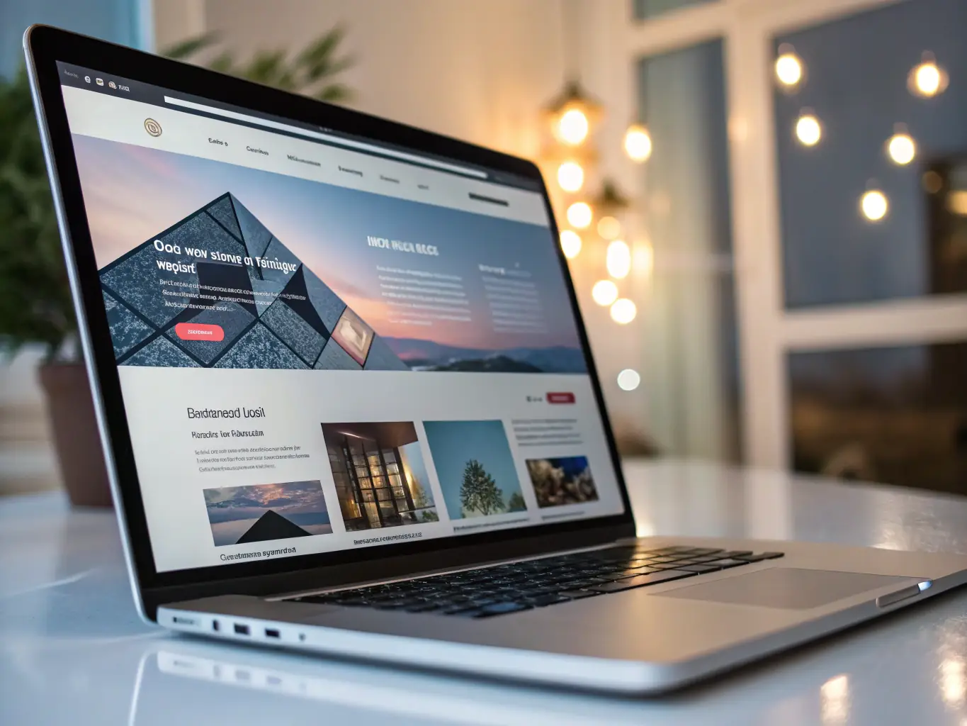 A sleek, modern website design showcasing a user-friendly interface with smooth animations and a futuristic aesthetic, reflecting Web10's expertise in web design.