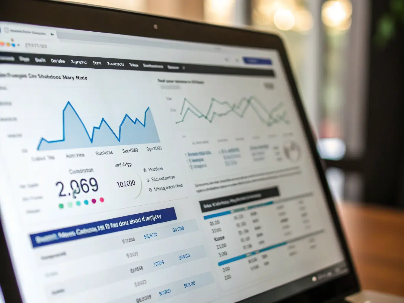 A website dashboard displaying improved search engine rankings and increased organic traffic, demonstrating the effectiveness of Web10's SEO optimization services.